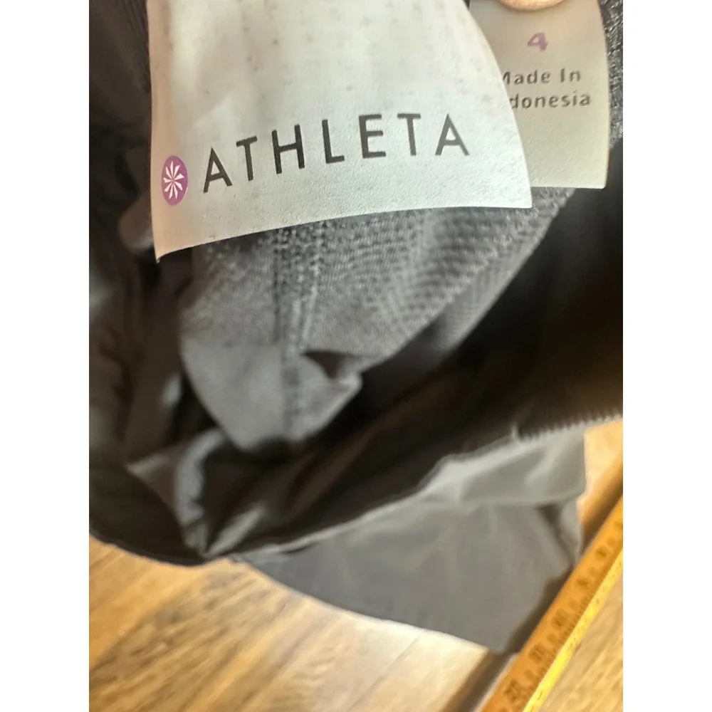 Athleta Women Black Active Skort Size 4 Tennis Golf Hiking Athletic Skirt